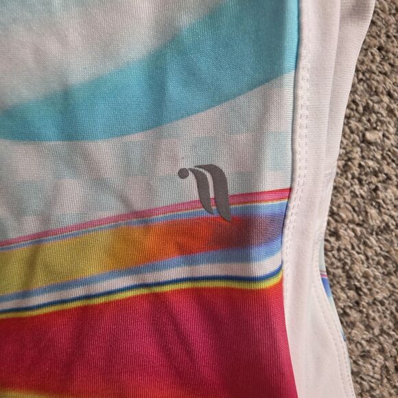 NWT Fabletics Athletic Set Size 1X Multicolor Cropped Leggings Top Power Hold - Picture 15 of 16